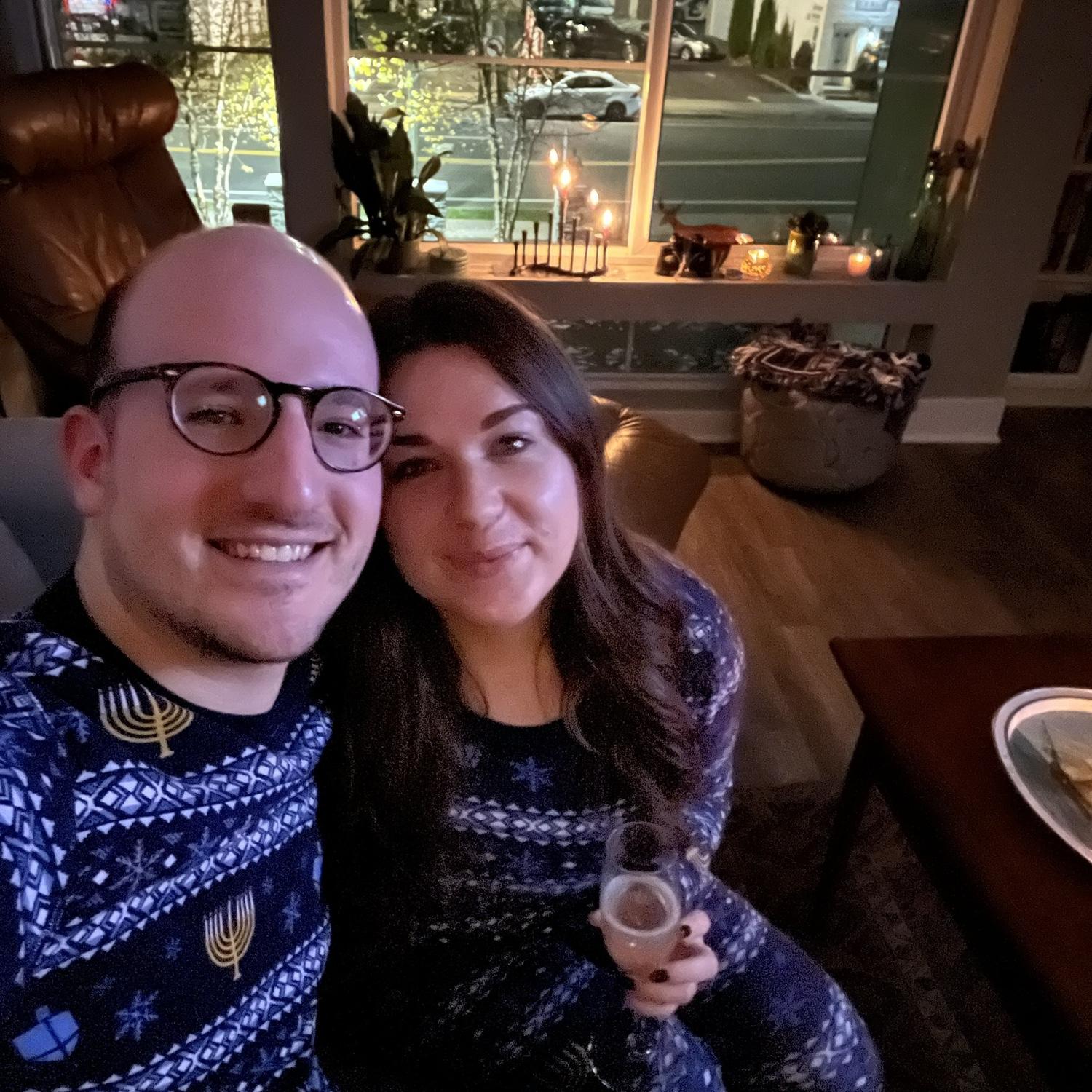 Hanukkah 2021 in our Great Neck apartment