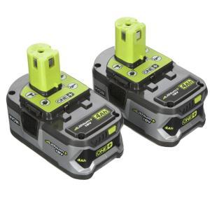 Ryobi 18-Volt ONE+ Lithium-Ion High Capacity Lithium+ Battery Pack 4.0Ah (2-Pack)