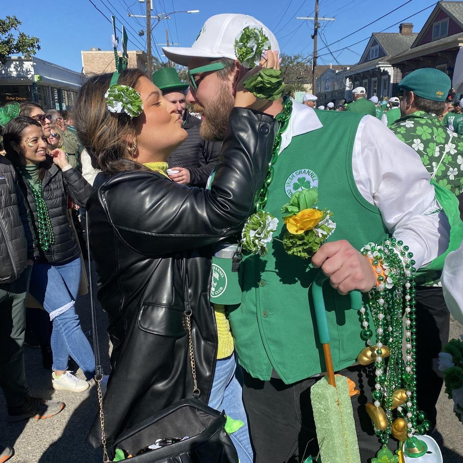 Kevin's first time marching in the St. Patrick's Day parade!