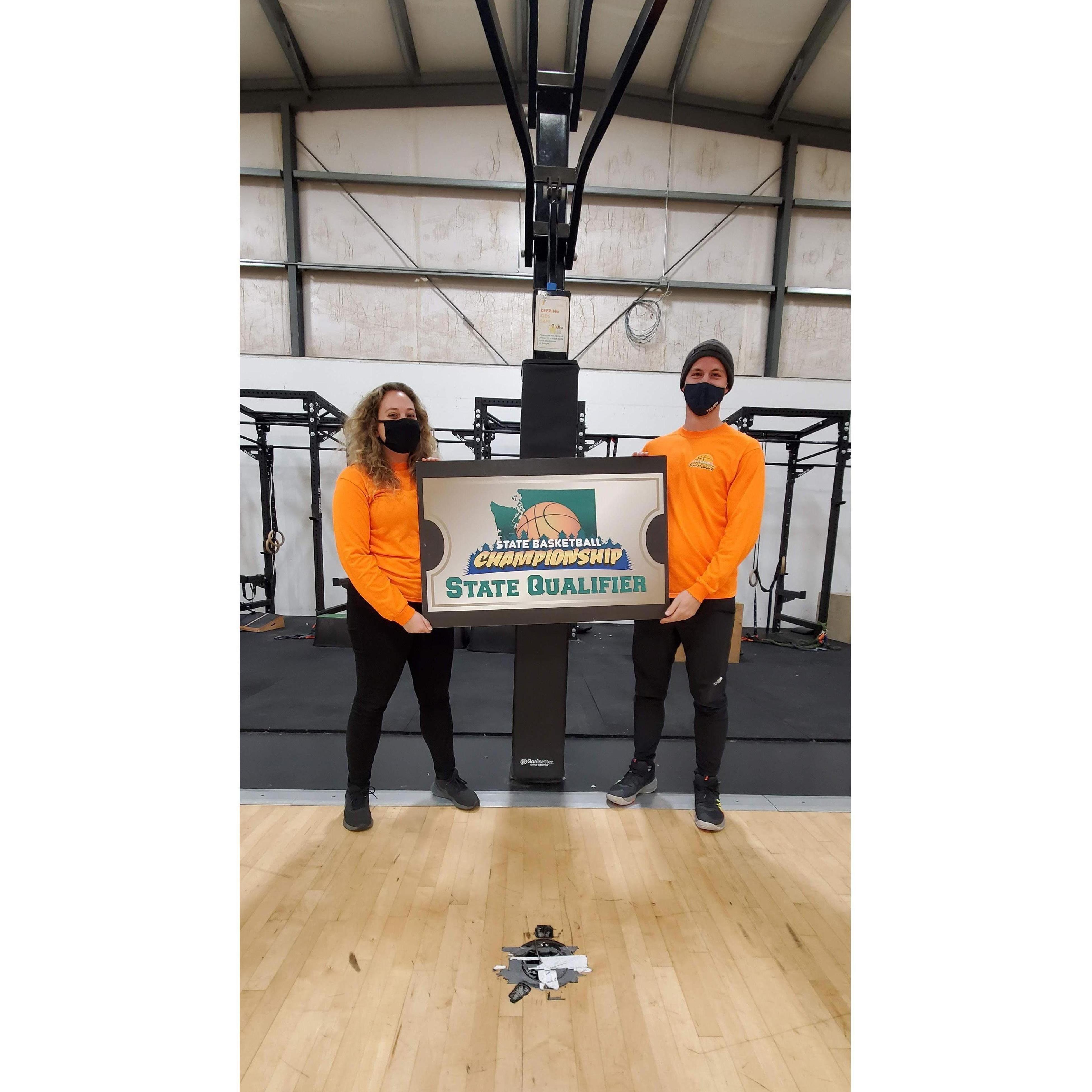 Repping middle school basketball as a team