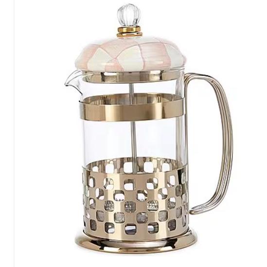 MacKenzie-Childs Check French Press, 32-oz.