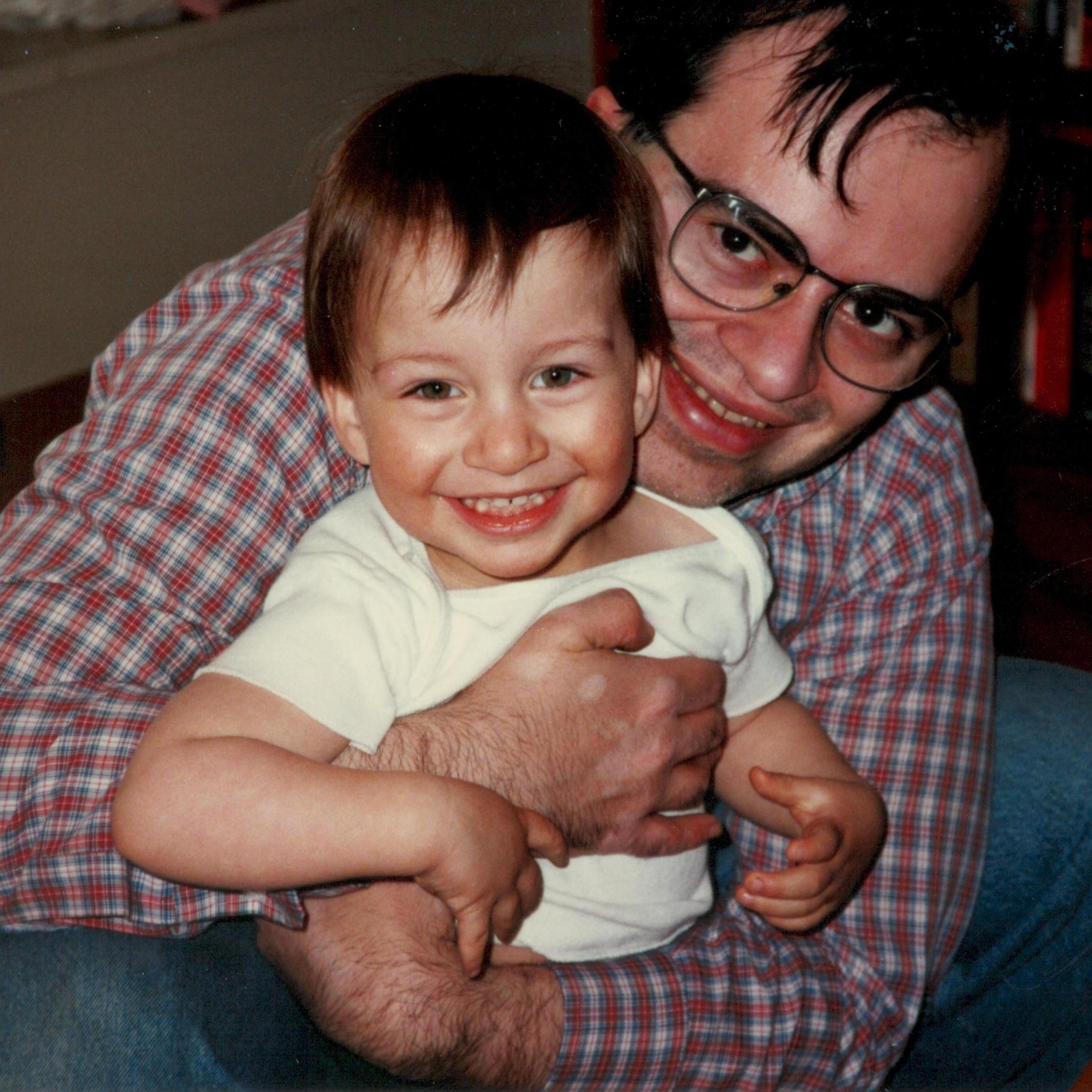 Adam with his dad