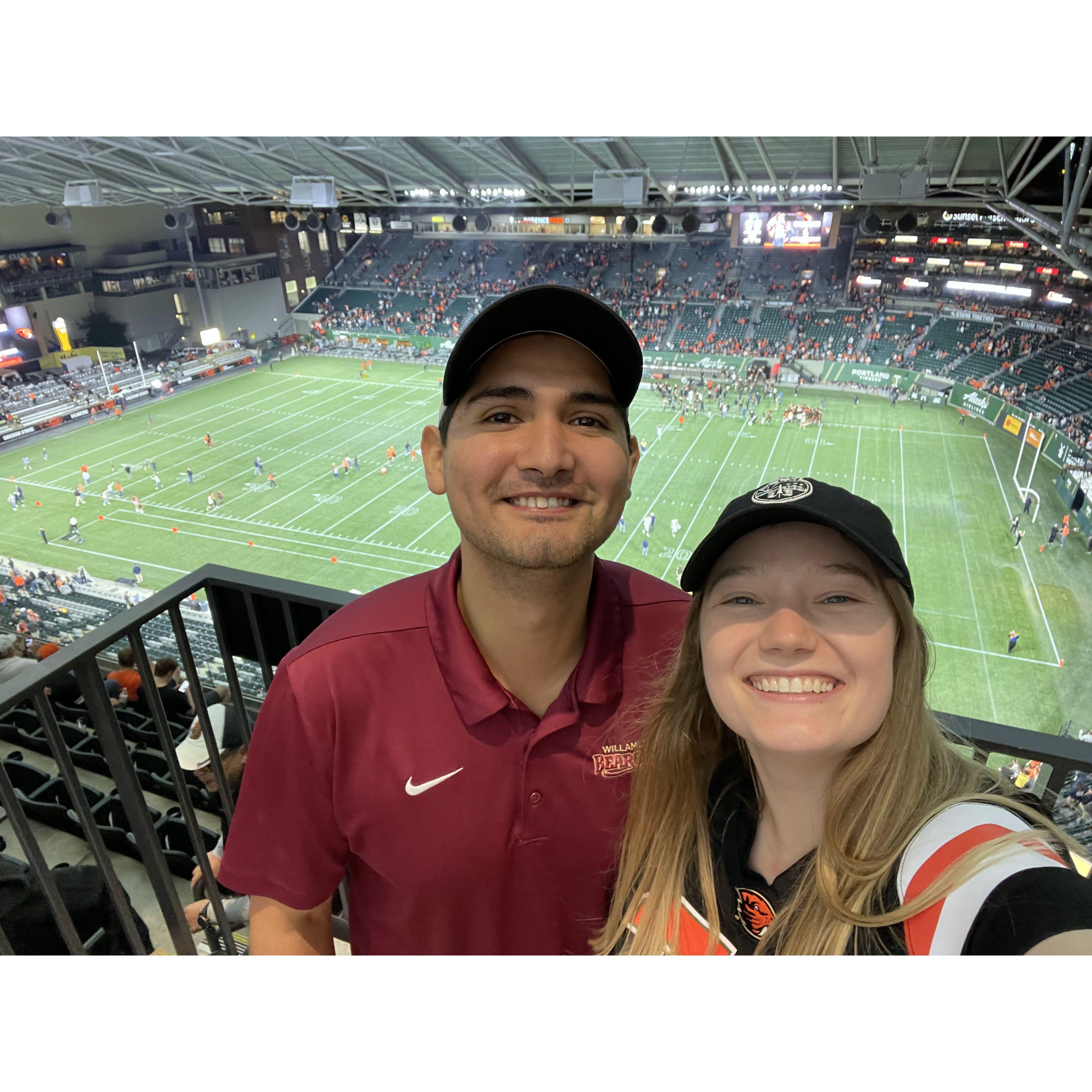 Beaver football at Providence Park, Fall 2022