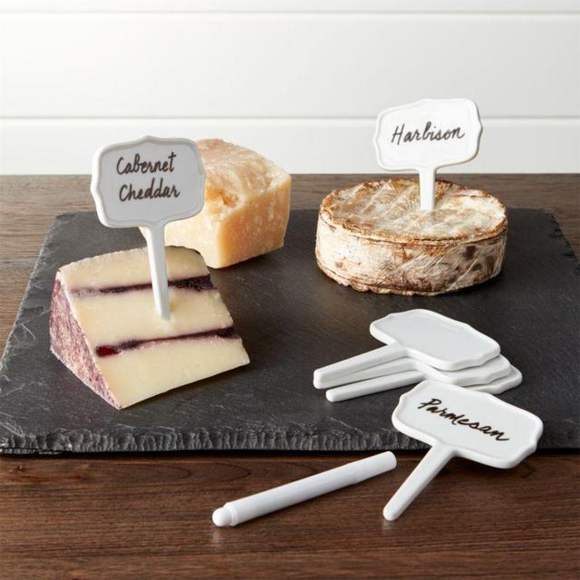 Ceramic Cheese Markers, Set of 6