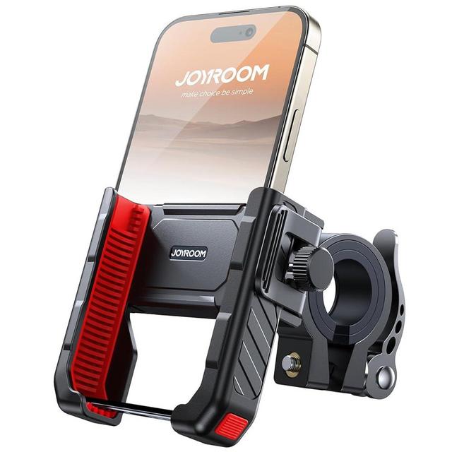 JOYROOM Motorcycle Bike Phone Mount Holder - Bicycle Handlebar Cell Phone Mount - Stroller Scooter Phone Clip for iPhone Samsung Galaxy 4.7''-7'' Smartphones