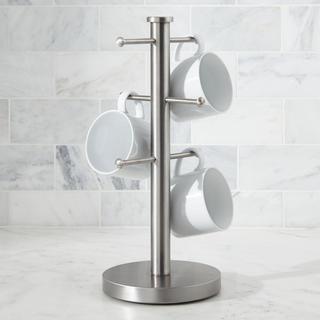 Brushed Stainless Mug Tree