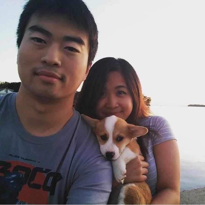 Our first picture with Butters. Look how tiny she is!