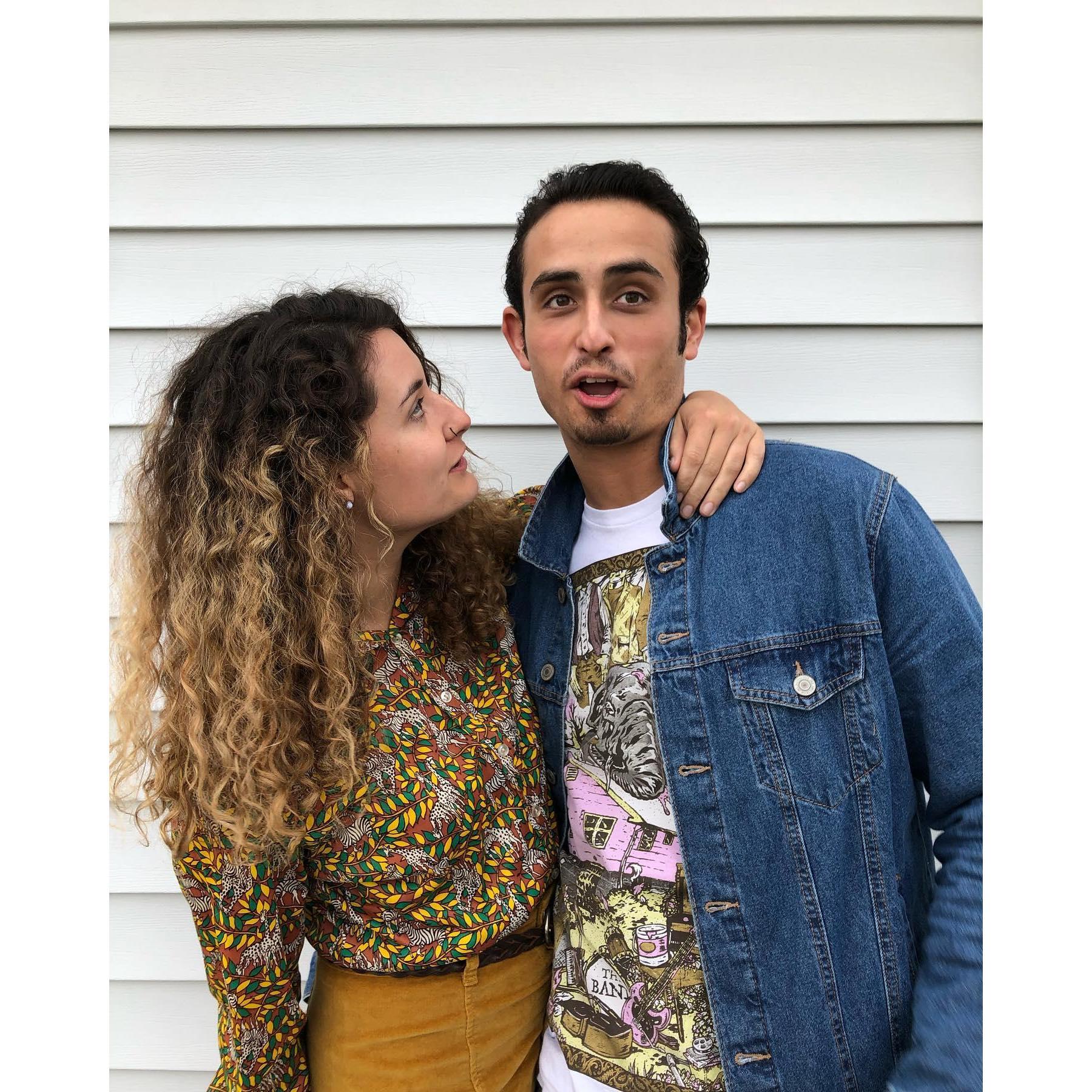 Our first Thanksgiving together. 
This is by far one of my most cherished photos of us.