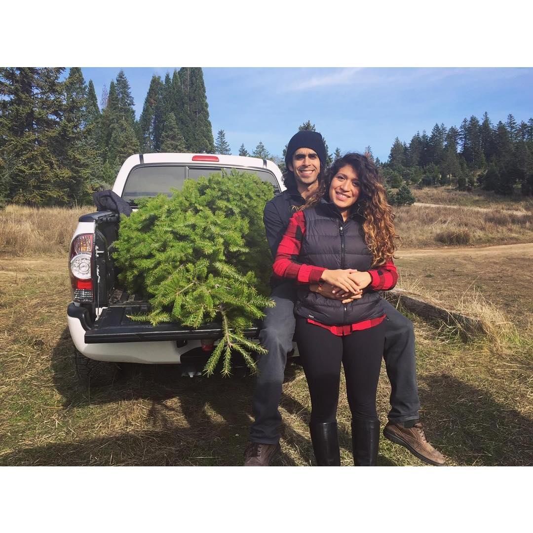 Our first tree-cutting tradition!