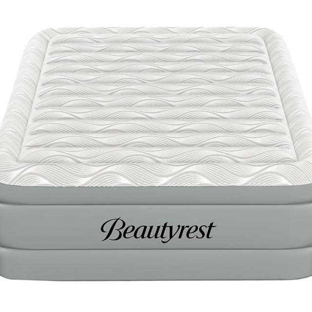 Beautyrest Luxaire, Queen Size Luxury Air Mattress, 20 Inch Height with Cool Vent Top, Smart Auto Shut-Off Pump, Puncture Resistant Ever Firm Fabric with Edge Support