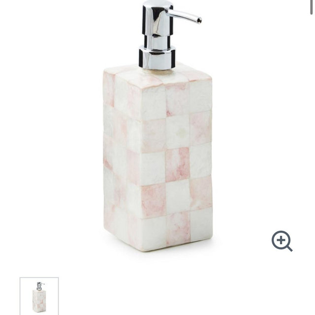 Rosy Check Capiz Bath Collection- Soap Pump
