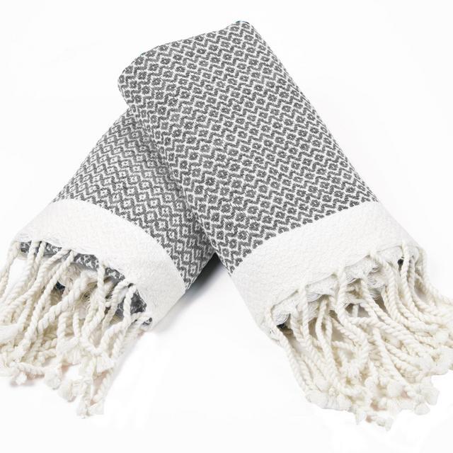 Mistana - 100% Cotton Diamond Weave Tassled Hand Towel
