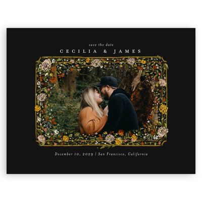 Black Wedding Digital Save the Date - Manon Photo