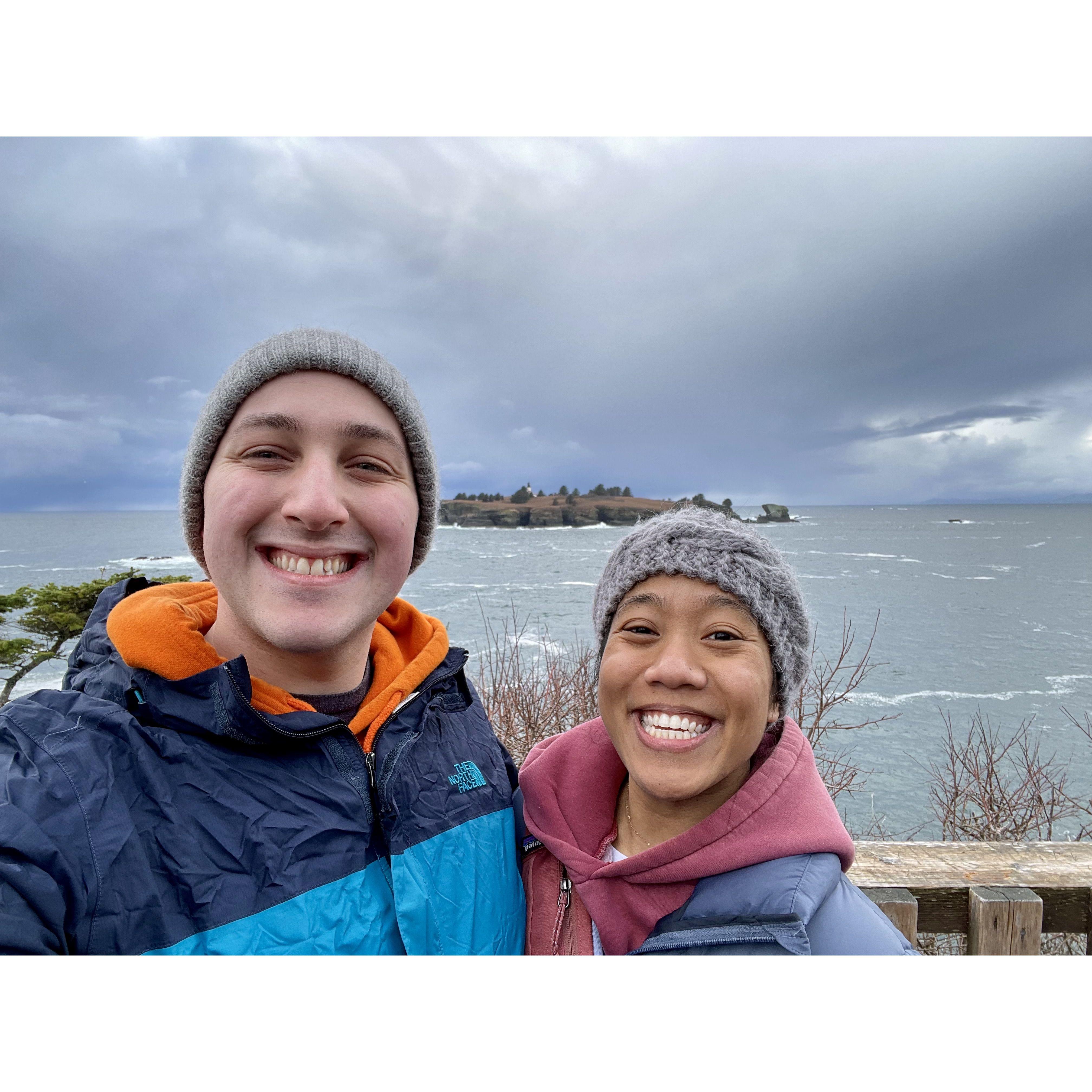 Together we traveled far, went on nearby adventures, ate great food, found love in each others hobbies, and more. *This is at the continental United States westernmost point, Cape Flattery.* 03-02-24