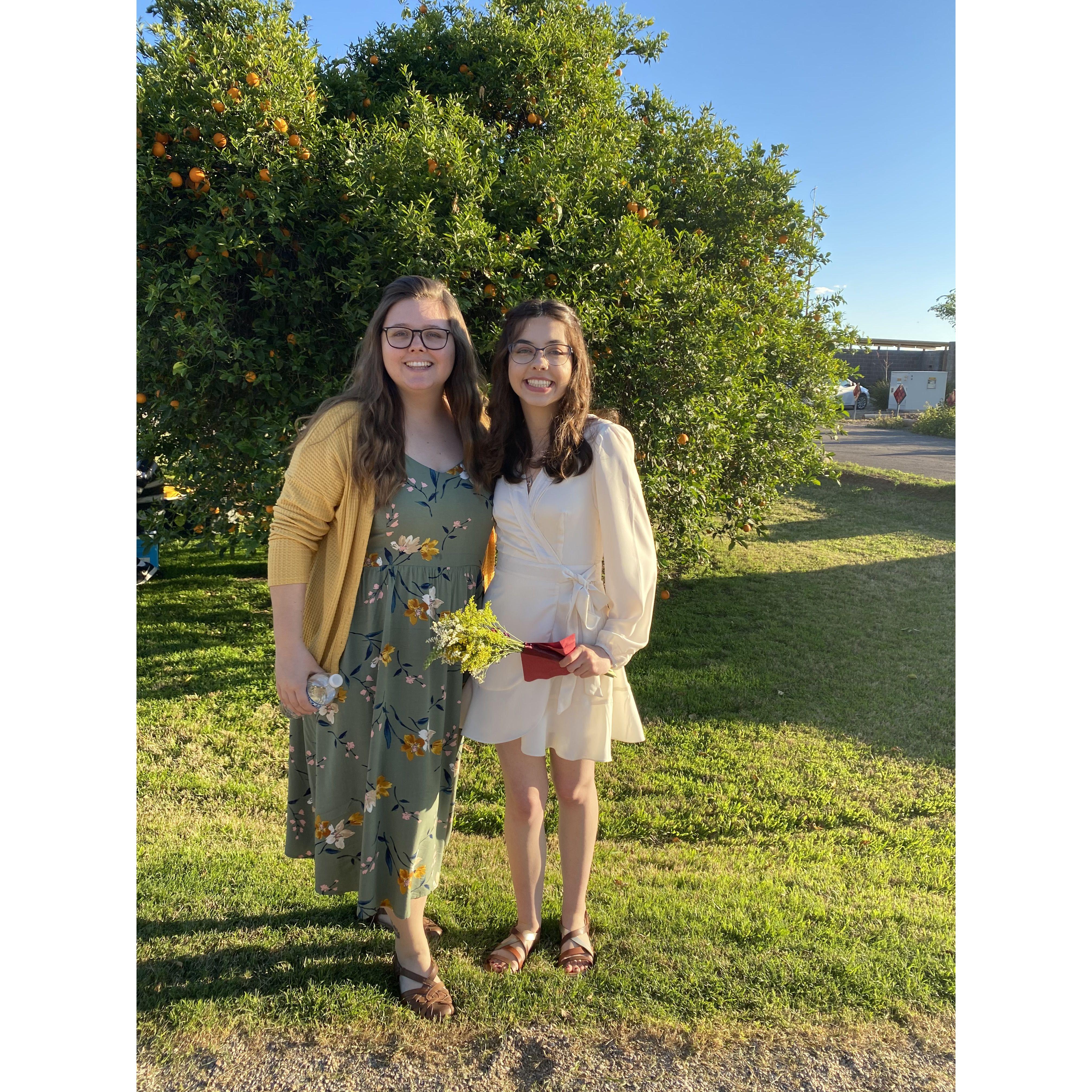 Maid of honor at Marina's wedding