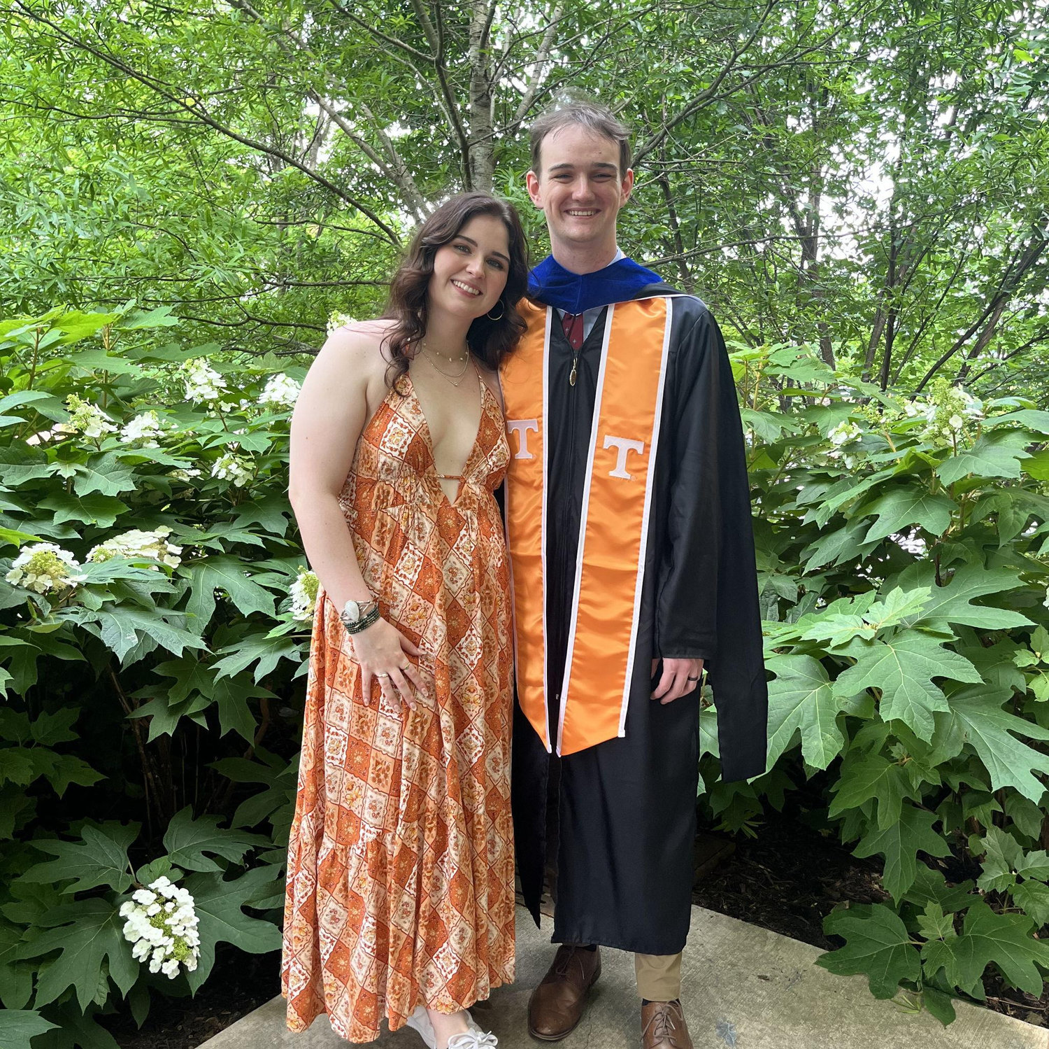 Graduated together (Cam's Masters and Jen's Bachelors)