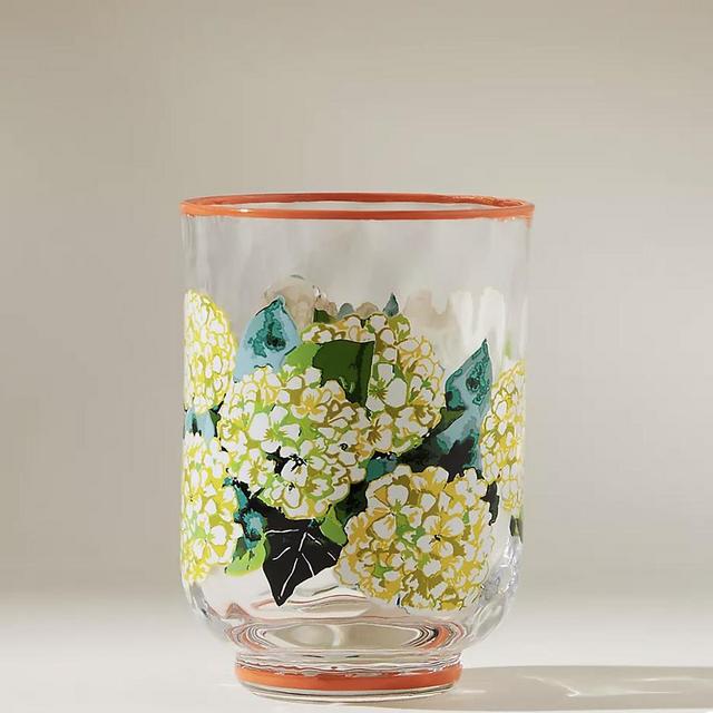 Livia Juice Glass Hydrangea- Anthropologie