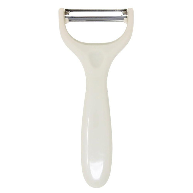 Y-Shaped Vegetable Peeler – Stainless Steel Blade with Comfortable Handle, Fruit and Vegetable Slicer, Potato and Carrot Cutter, Cucumber and Veggies Slicer – Kitchen Tools & Accessories – Cream
