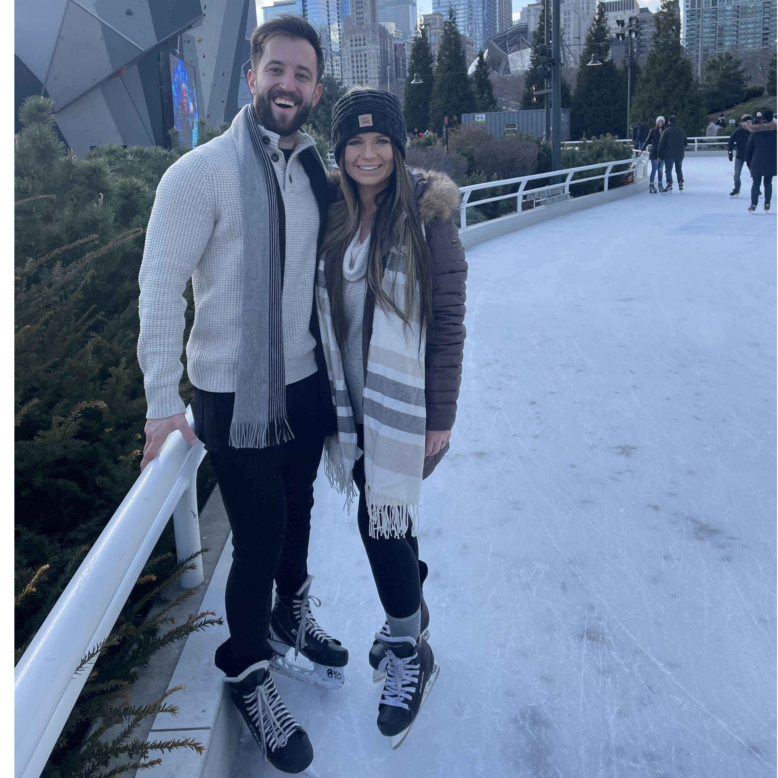 Ice skating in Chicago - 2020