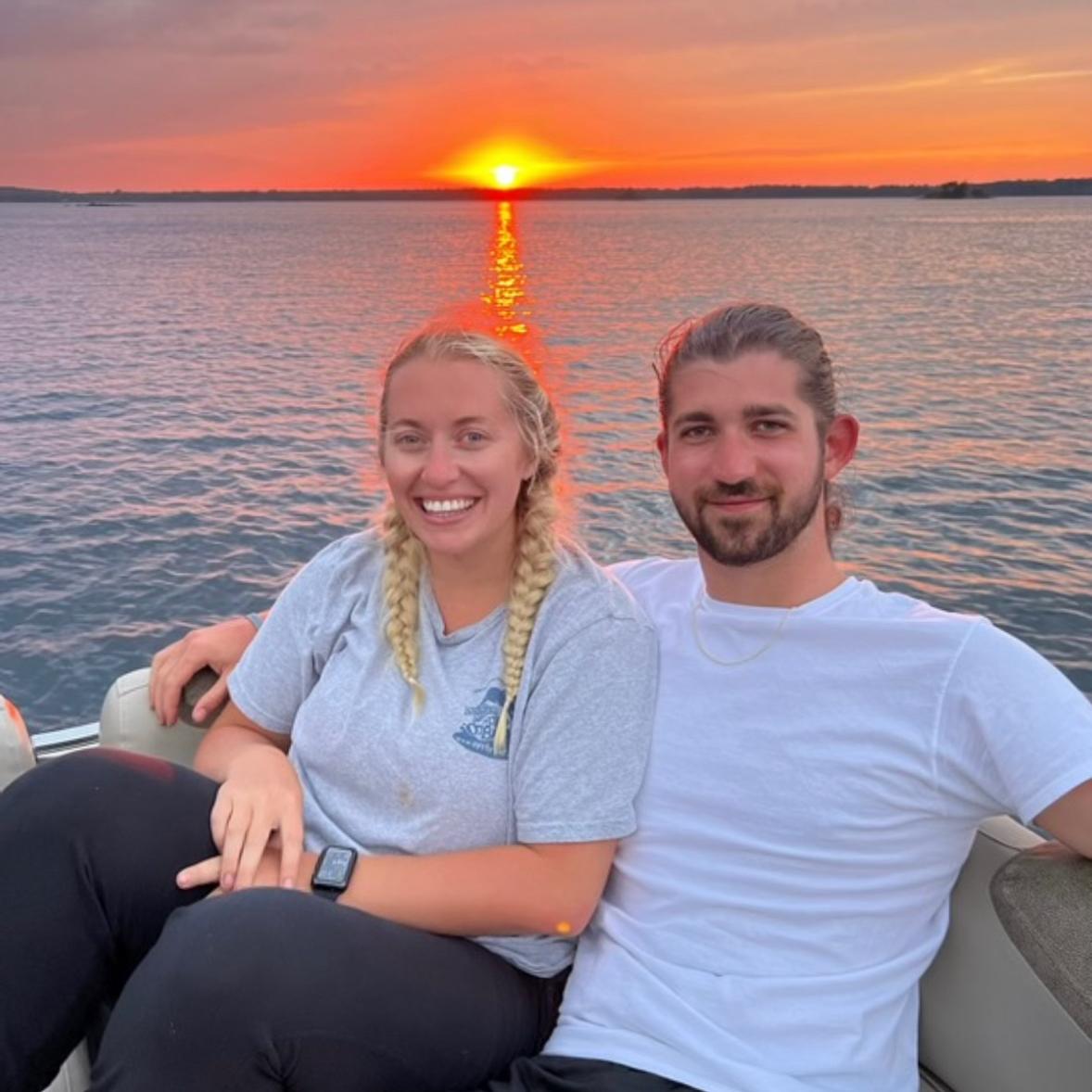 Sunset boat rides in the 1000 Islands