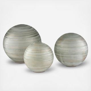 3 Piece Rondure Orb Decor Set