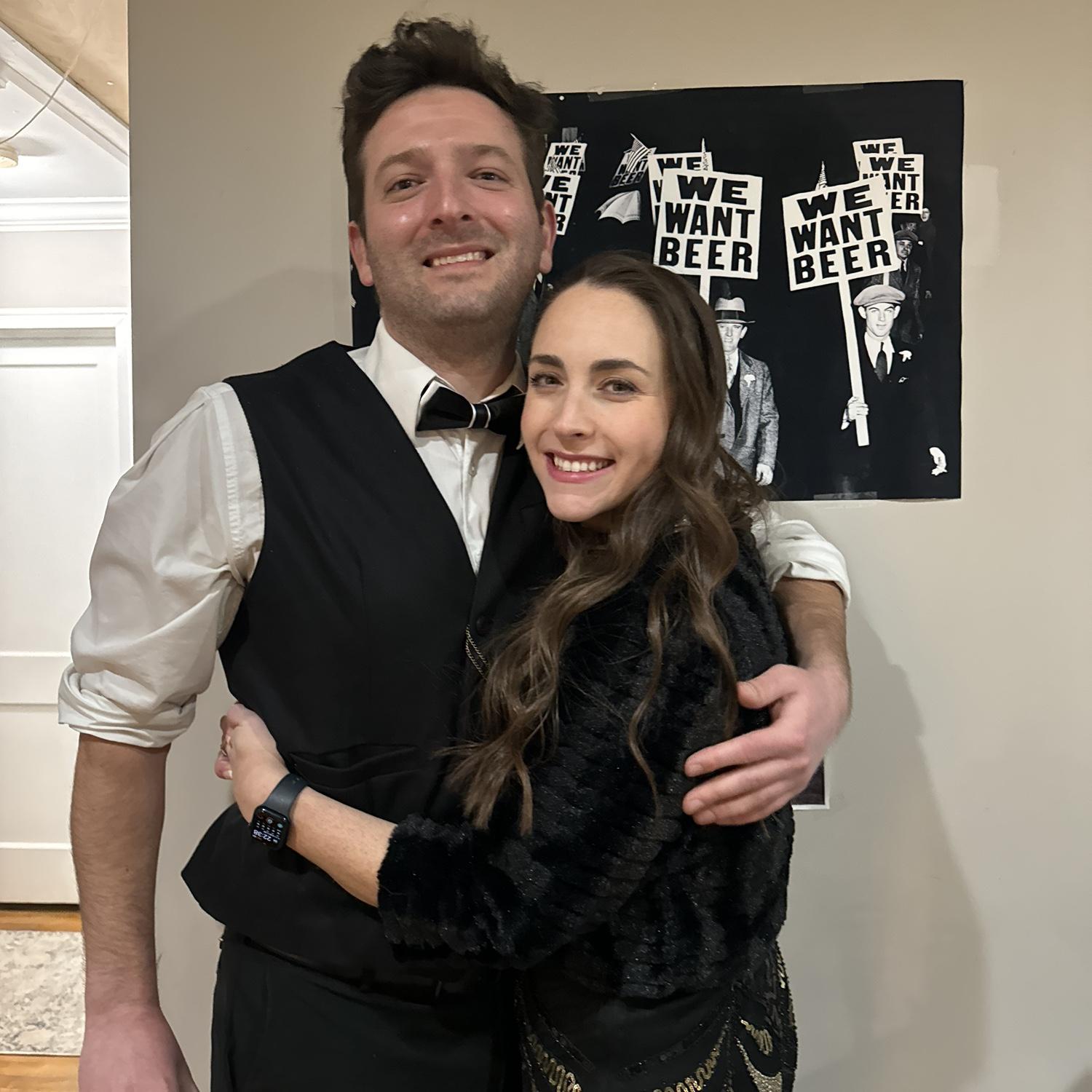 We threw a prohibition party where everyone dressed up like the roaring 20's!