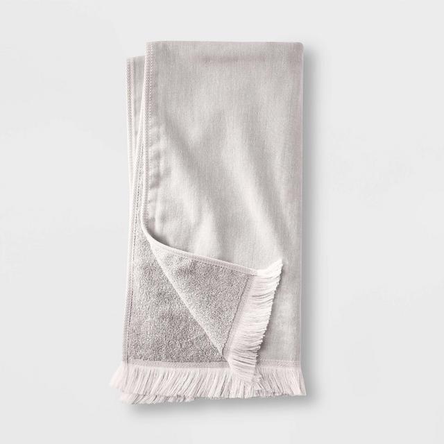 Flat Weave Hand Towel Gray - Casaluna™