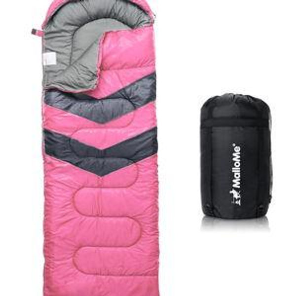 MalloMe Sleeping Bags for Adults Cold Weather & Warm - Backpacking Camping Sleeping Bag for Kids 10-12, Girls, Boys - Lightweight Compact Camping Essentials Gear Accessories Hiking Sleep Must Haves
