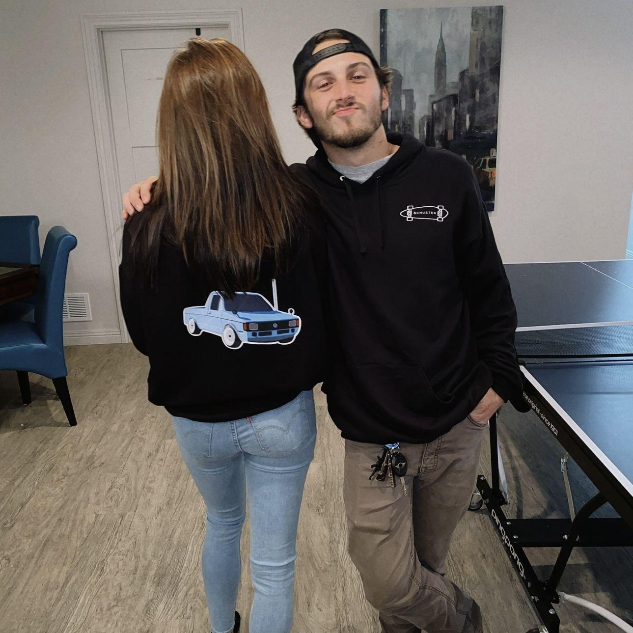 I drew Mason's truck & we put it on a sweatshirt