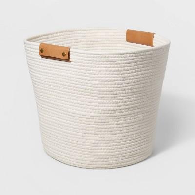 Decorative Coiled Rope Basket White - Brightroom™