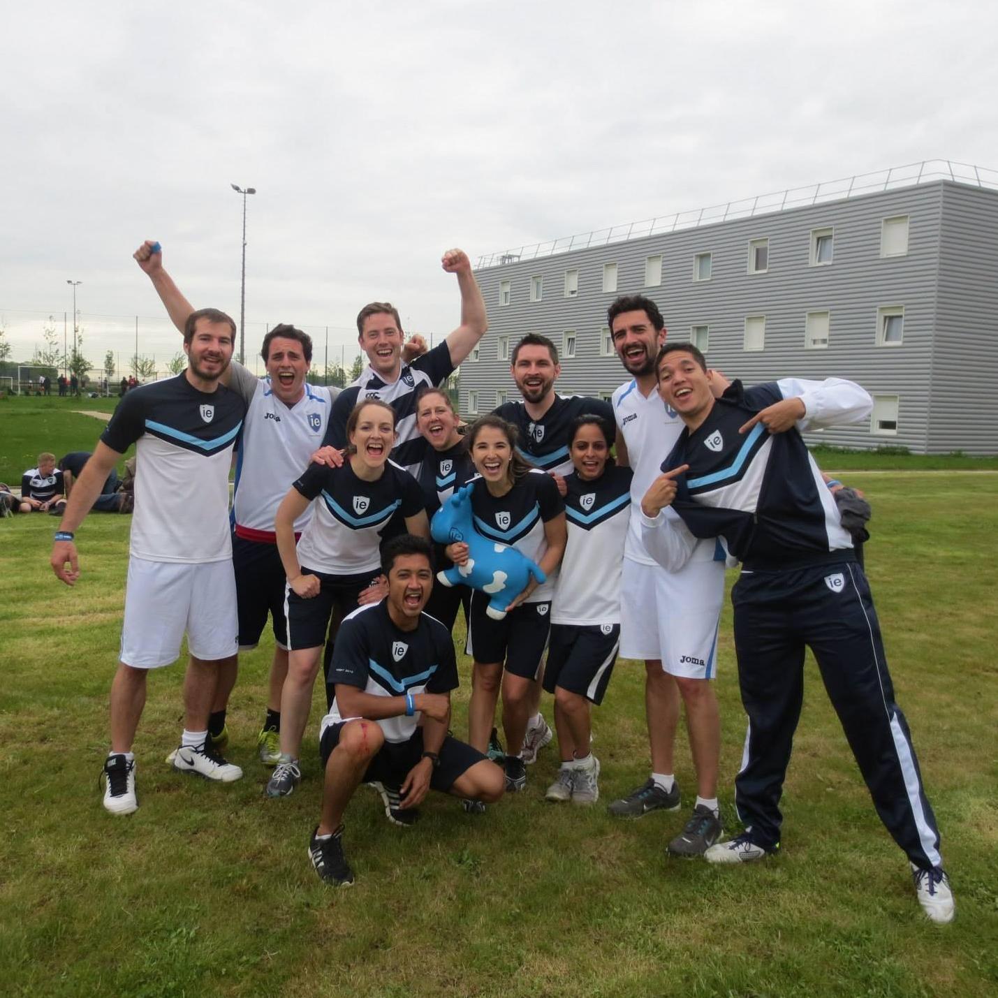 Paris 2015: The IE ultimate frisbee club celebrating victory!