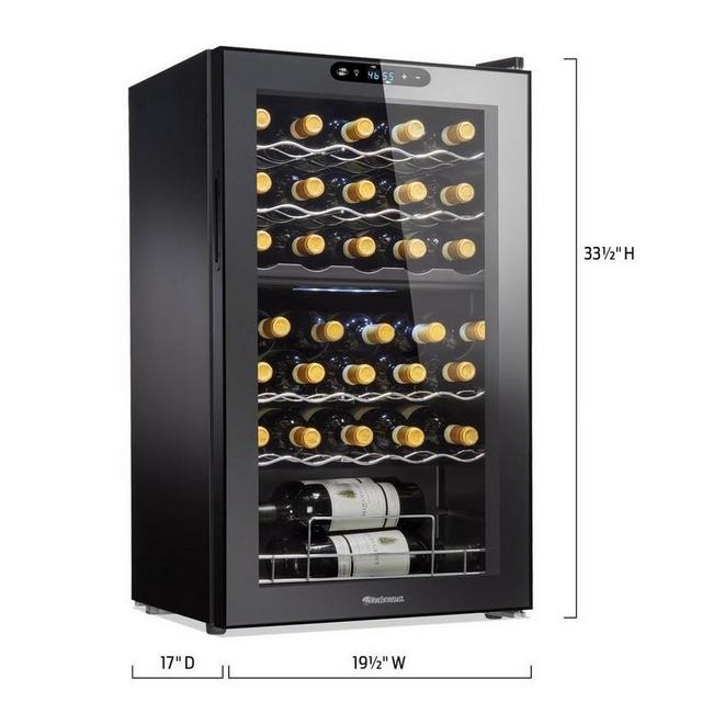 Wine Enthusiast 32-Bottle Dual Zone MAX Compressor Wine Cooler