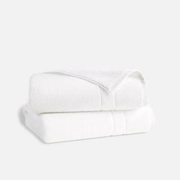 Super-Plush Turkish Cotton Bath Towels - White