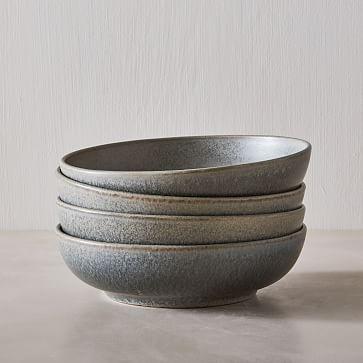 ICE WHITE Set of 8- Kanto Stoneware Pasta Bowl Sets