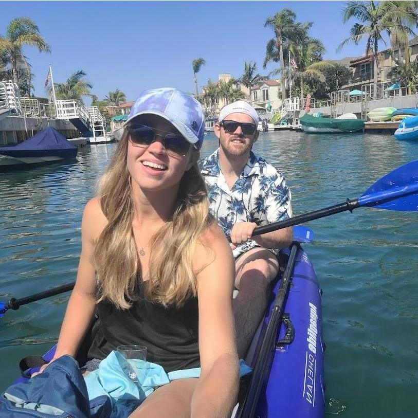 Sea kayaking in Huntington Beach