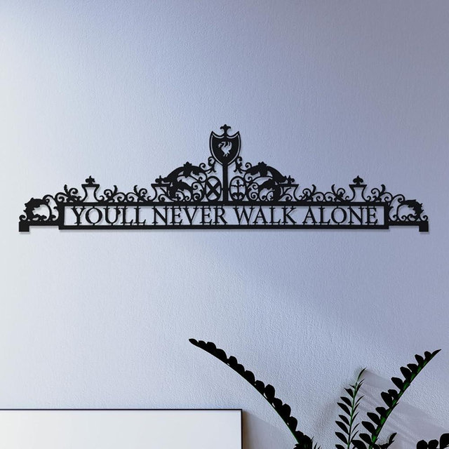 You'll Never Walk Alone, Liverpool Metal Wall Art, Liverpool Fans Birthday Gift, Best Gift, Shankly Gates Unique Silhouette, Gift for fathers (Medium)