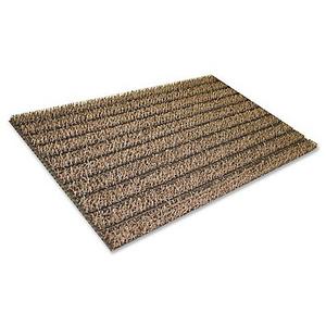 GrassWorx 17.5-Inch x 30-Inch Multi-Scraper Door Mat in Black