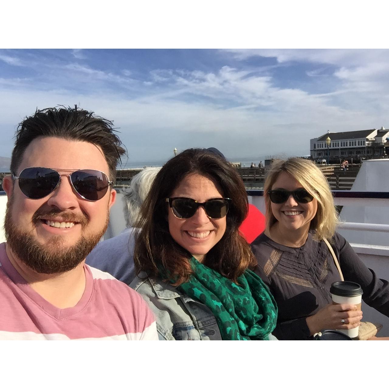 Heading to Tiburon for brunch hangtime/approval with Allie, and meeting Shaun and Adrienne.