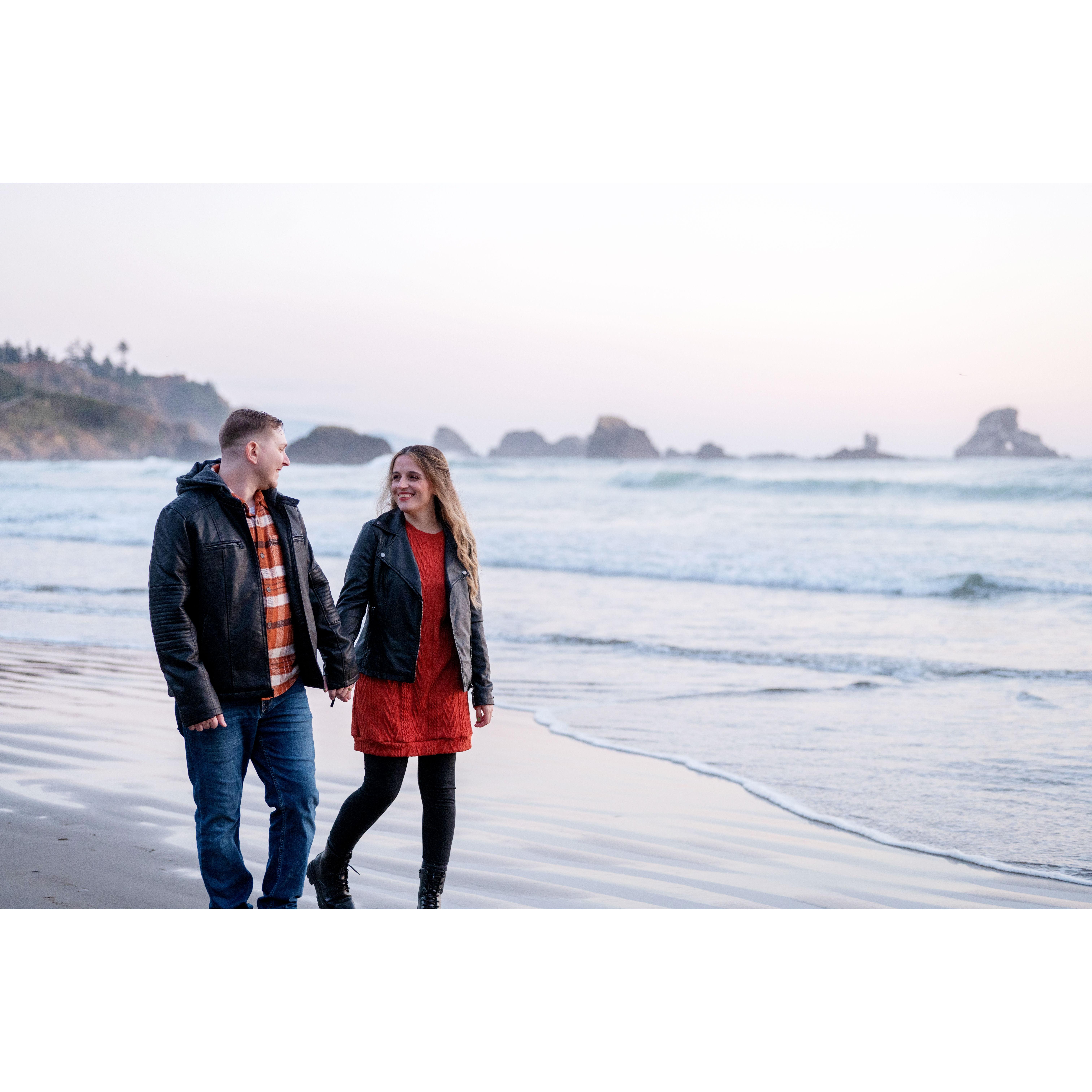 Engagement Photo Shoot. Ecola State Park, OR 9/7/23