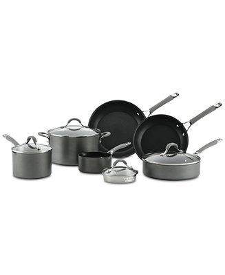 Elementum 10-Pc. Hard-Anodized Non-Stick Cookware Set