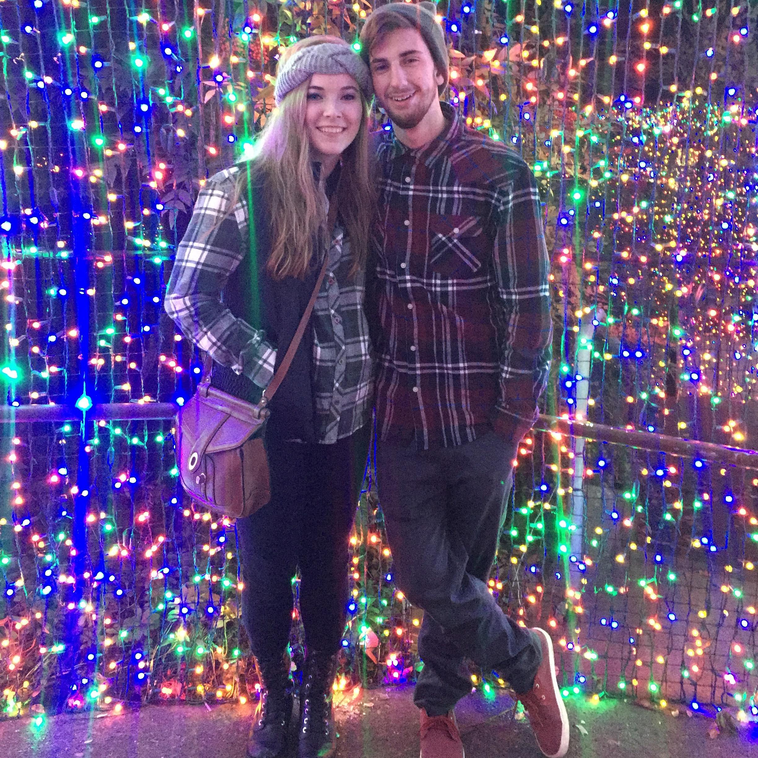 A picture from our first trip to see each other as a couple in November 2015