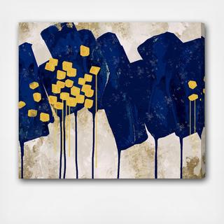 Sapphire Movement Canvas Art