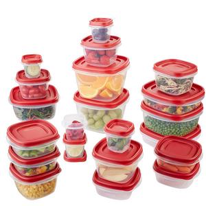 Rubbermaid Easy Find Lids Food Storage Containers, Racer Red, 42-Piece Set 1880801