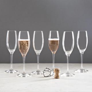 DiVino Sparkling Wine Flute, Set of 6