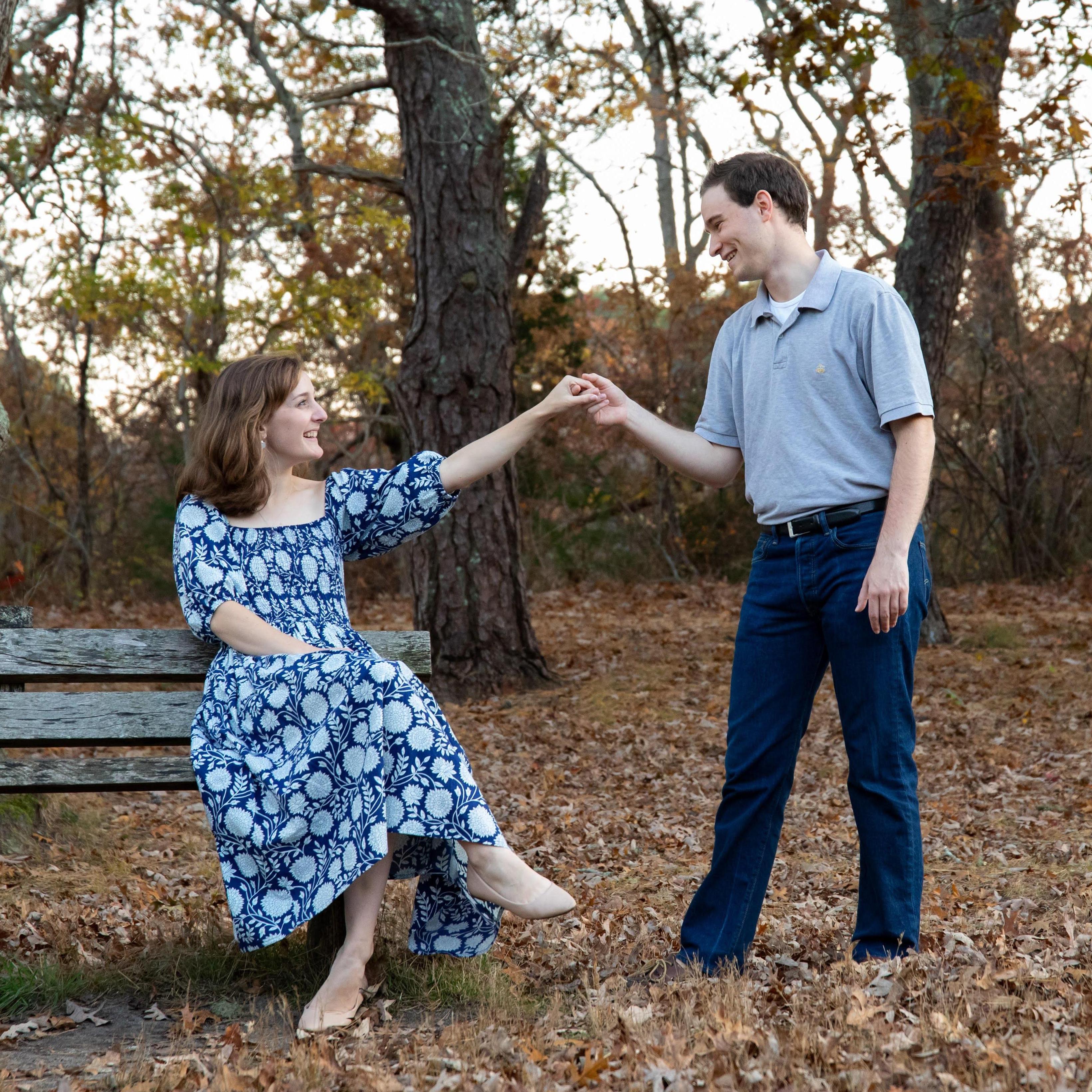 Of the two of us, we'd agree Addison had the most creative ideas for our photo session :)