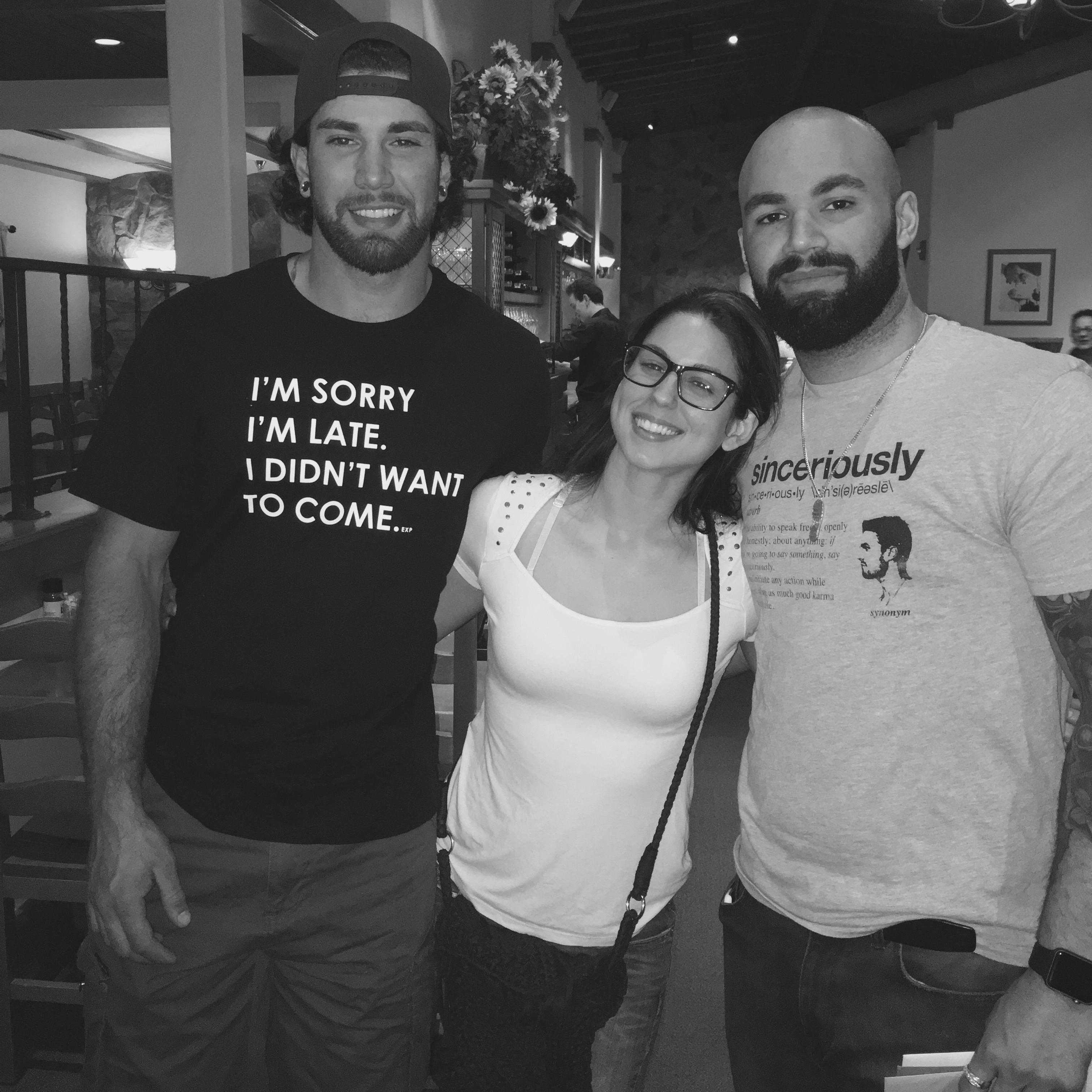 celebrating Kyles birthday at the Olive Garden