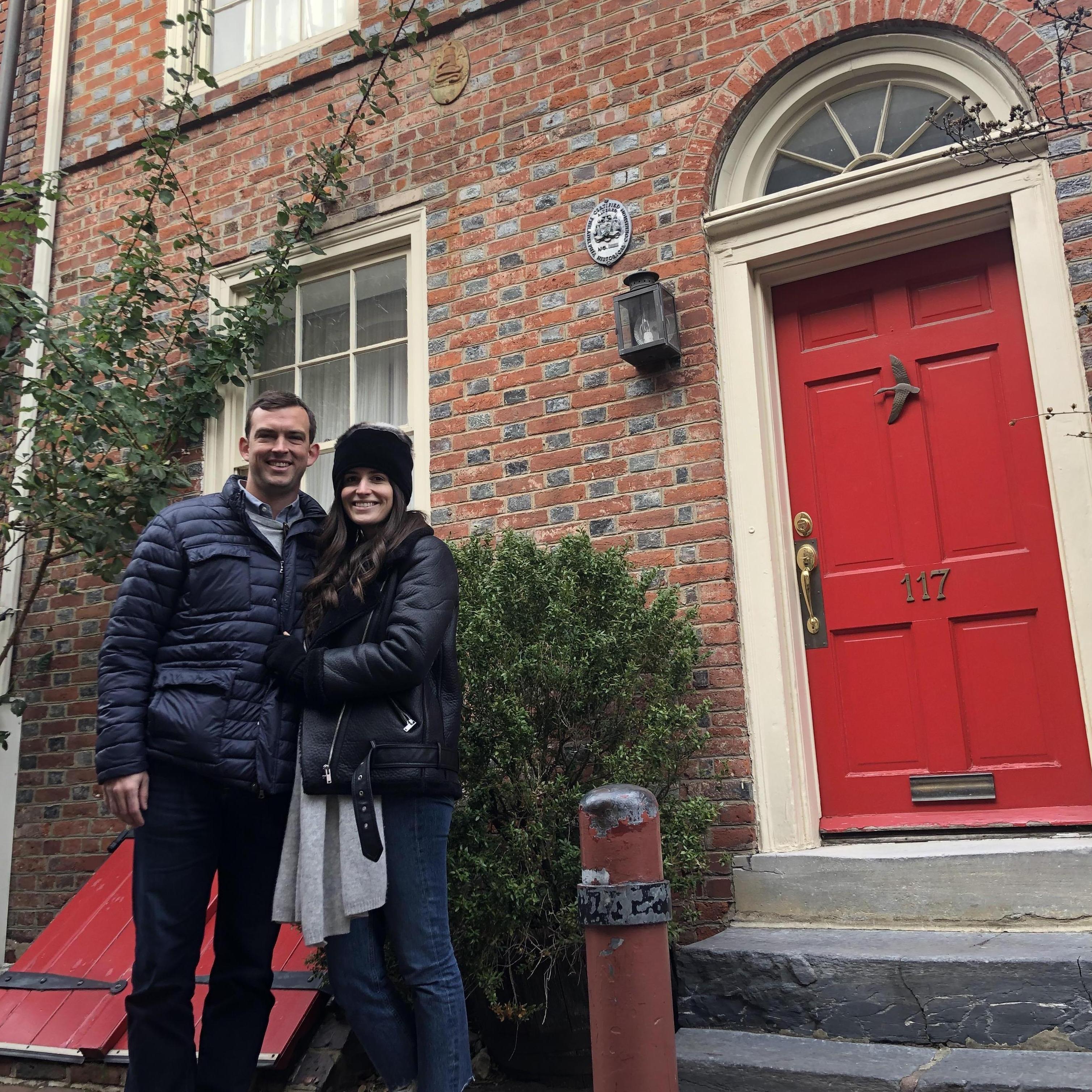 In Philadelphia for Thanksgiving with Emma's Maid of Honor Nikki and her family, the Bernsteins, November 2019