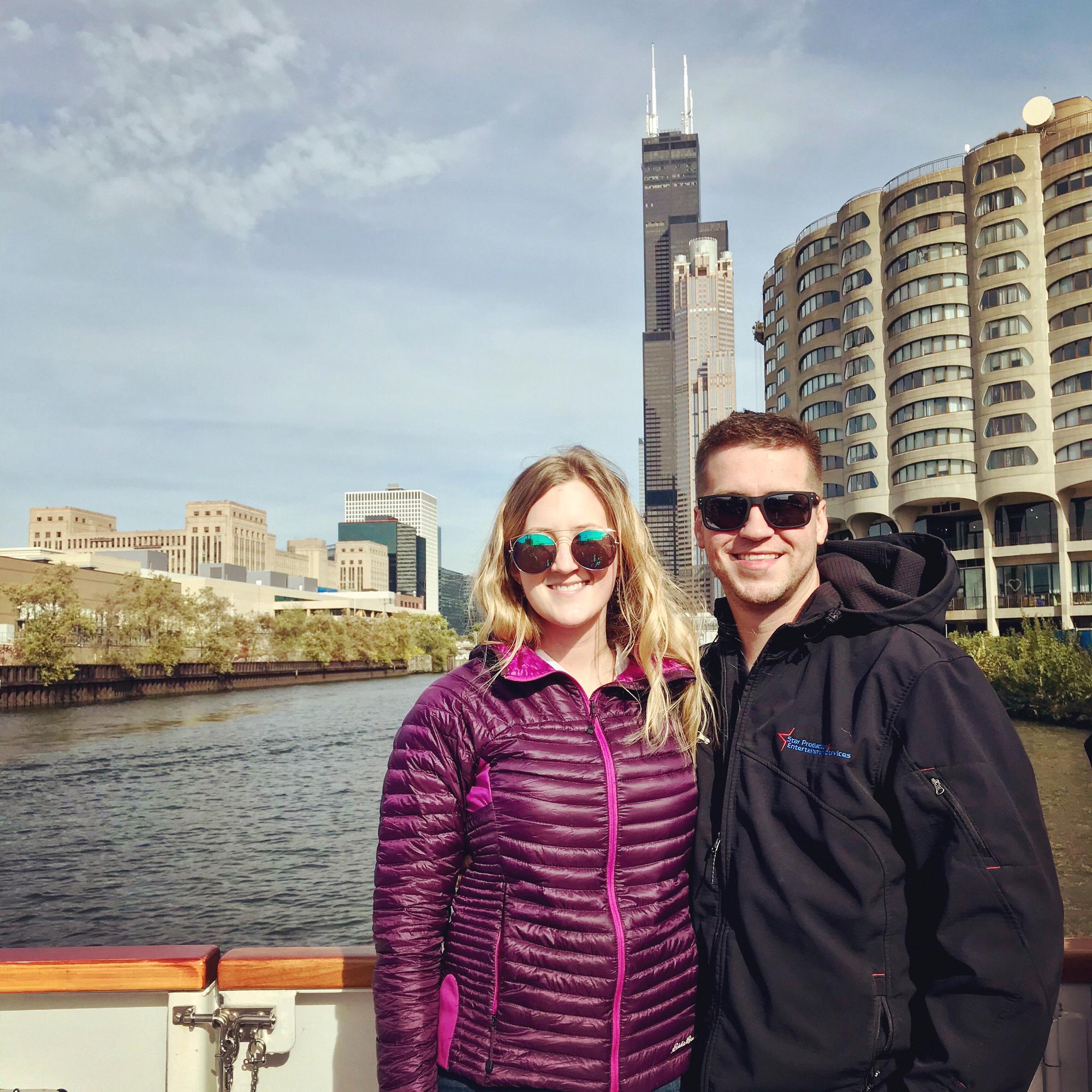 Chicago River boat ride in 2017