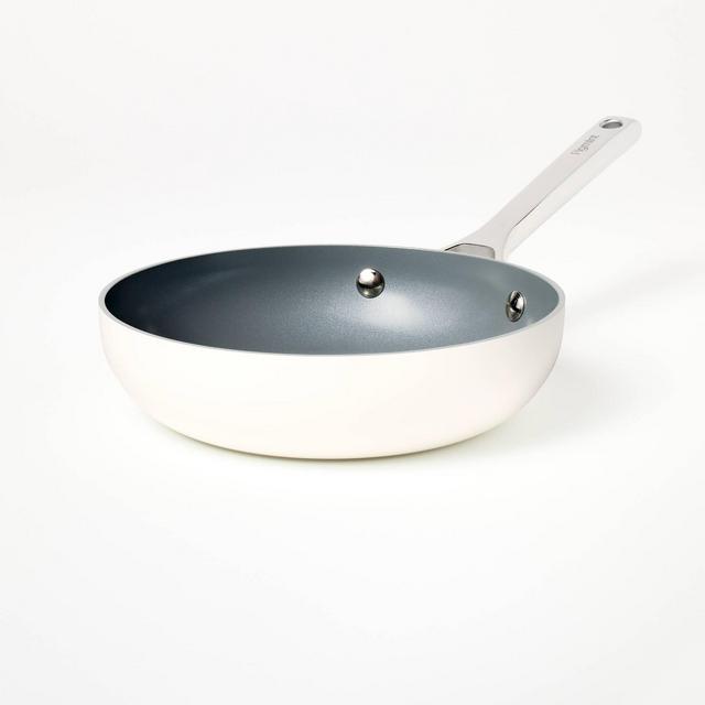8" Ceramic Nonstick Frypan Cream - Figmint™