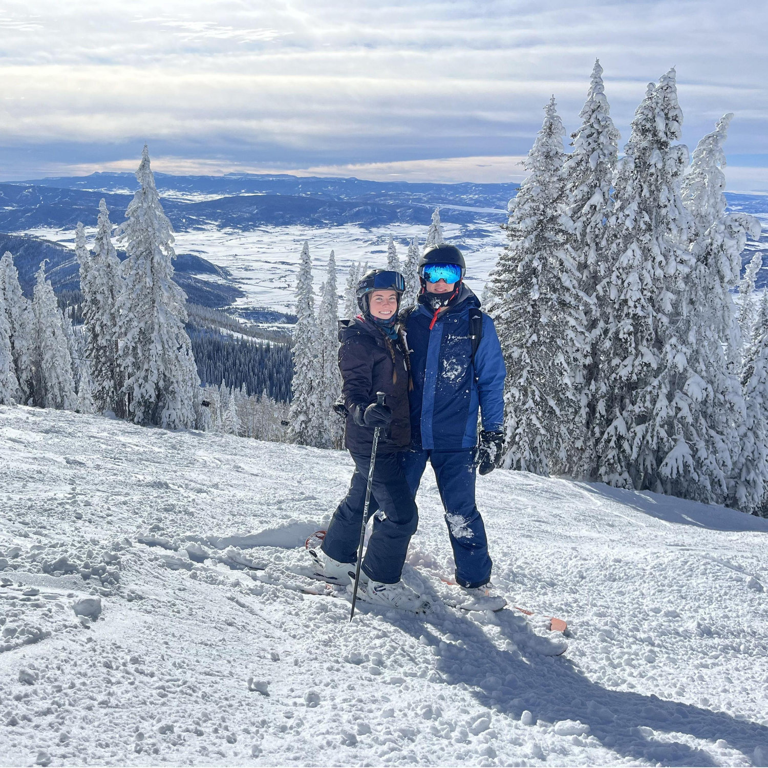 My first trip with Kats family was to Colorado. I was nervous if I could keep up but it was perfect - the snow was amazing, we cooked delicious family dinners, and played lots of card games. - Jon